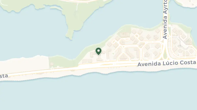 Map of Av. Lúcio Costa, 9600 - Barra da Tijuca, Rio de Janeiro - RJ, 22795-007, Brazil