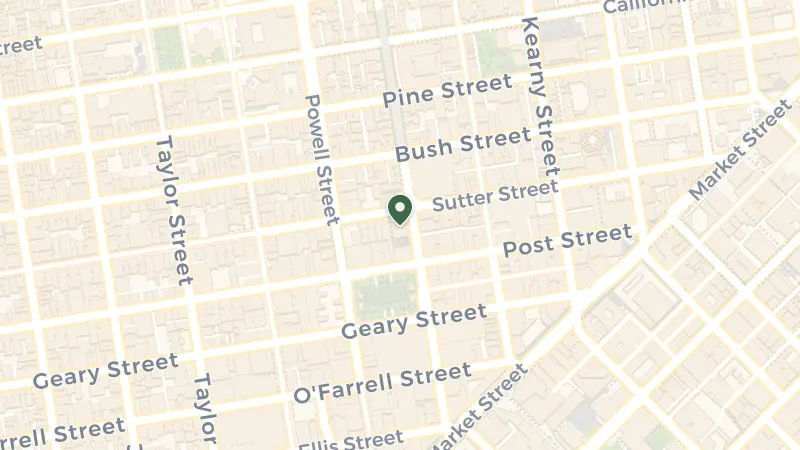 Map of 345 Stockton St, San Francisco, CA 94108, USA