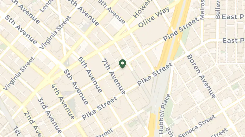 Map of 721 Pine St, Seattle, WA 98101, USA