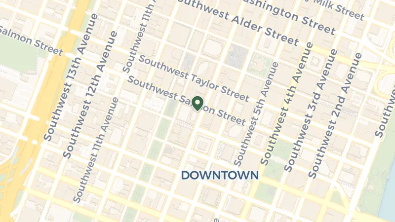 Map of 1001 SW Broadway, Portland, OR 97205, USA