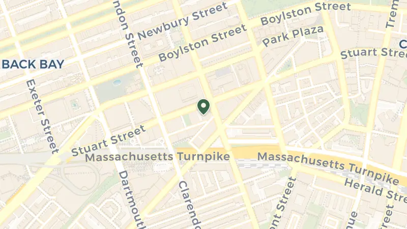 Map of 154 Berkeley St, Boston, MA 02116, USA