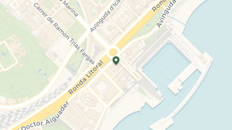 Map of Carrer de la Marina, 19-21, Ciutat Vella, 08005 Barcelona, Spain