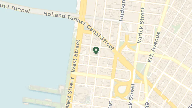 Map of 456 Greenwich St, New York, NY 10013, USA