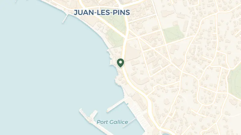 Map of 33 Bd Edouard Baudoin, 06160 Antibes, France