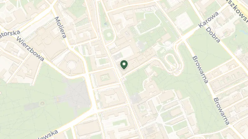 Map of Krakowskie Przedmieście 42/44, 00-325 Warszawa, Poland