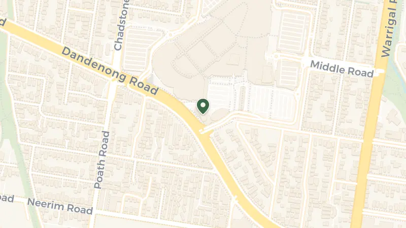 Map of 1341 Dandenong Rd, Chadstone VIC 3148, Australia