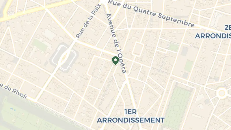 Map of 55 Rue Saint-Roch, 75001 Paris, France