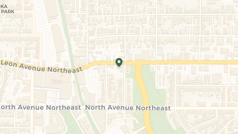 Map of 789 Ponce De Leon Ave NE, Atlanta, GA 30306, USA