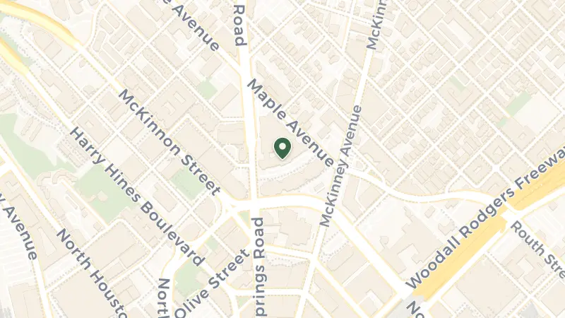 Map of 400 Crescent Ct, Dallas, TX 75201, USA