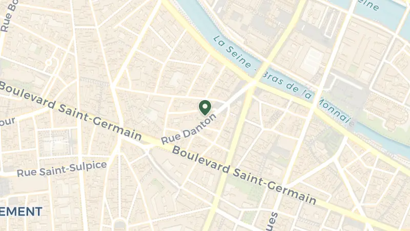 Map of 4 Rue Danton, 75006 Paris, France