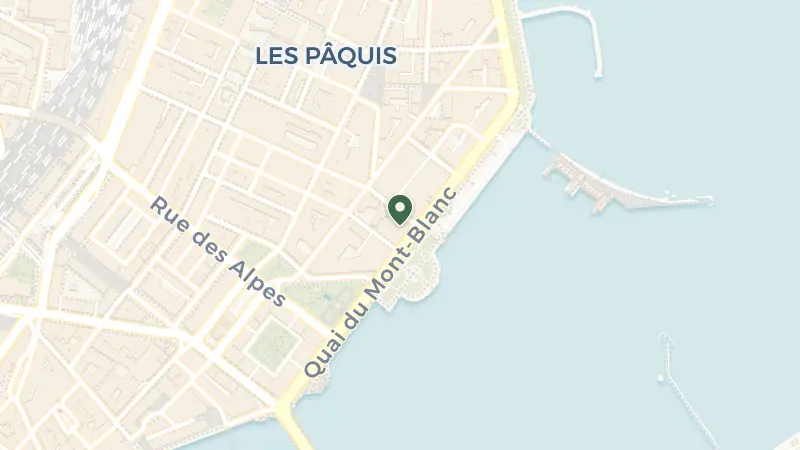 Map of Quai du Mont-Blanc 17, 1201 Genève, Switzerland