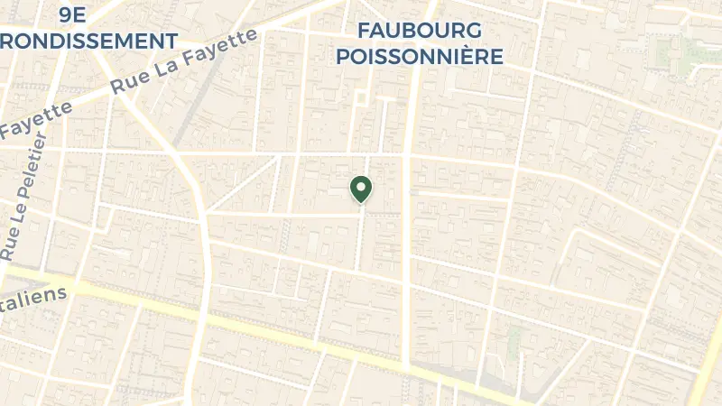 Map of 9 Rue du Conservatoire, 75009 Paris, France