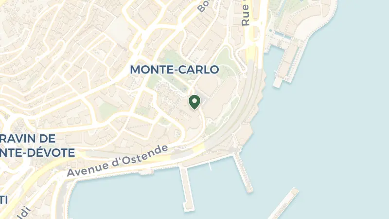 Map of Pl. du Casino, 98000 Monaco