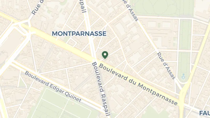 Map of 15 Rue de la Grande Chaumière, 75006 Paris, France