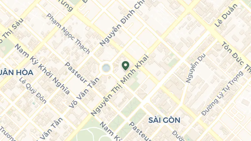 Map of 76 78 Nguyễn Thị Minh Khai, St, Xuân Hòa, Hồ Chí Minh 070000, Vietnam