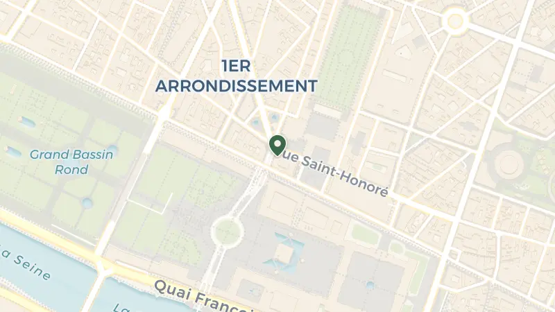 Map of Pl. André Malraux, 75001 Paris, France