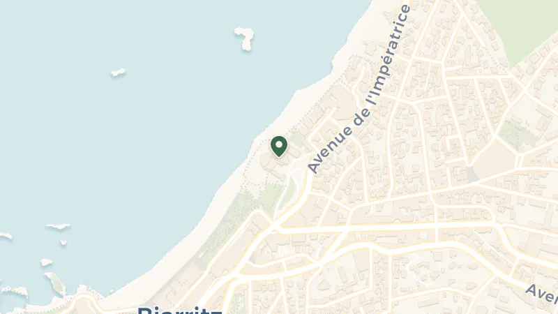 Map of 1 Av. de l'Impératrice, 64200 Biarritz, France