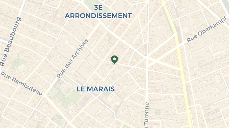 Map of 29 Rue de Poitou, 75003 Paris, France