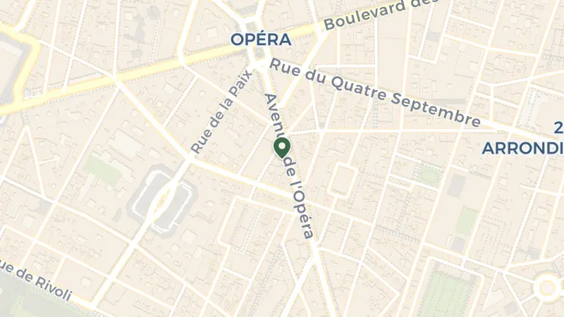 Map of 39 Av. de l'Opéra, 75002 Paris, France