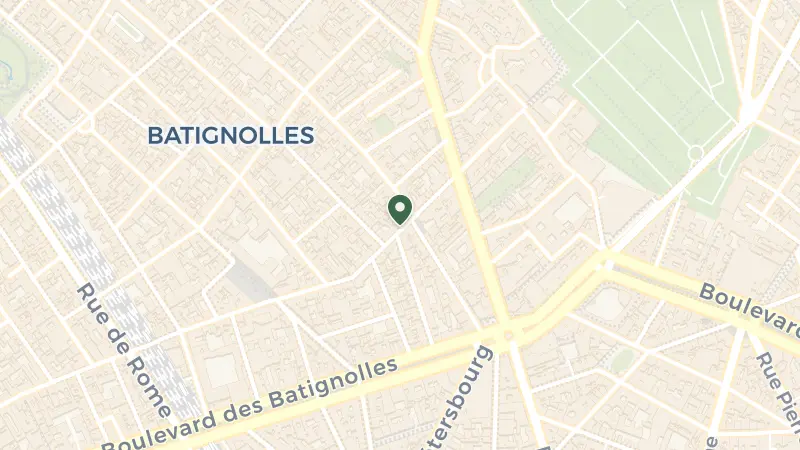 Map of 18 Rue des Dames, 75017 Paris, France