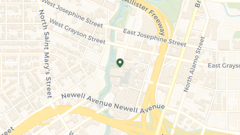 Map of 136 E Grayson St, San Antonio, TX 78215, USA