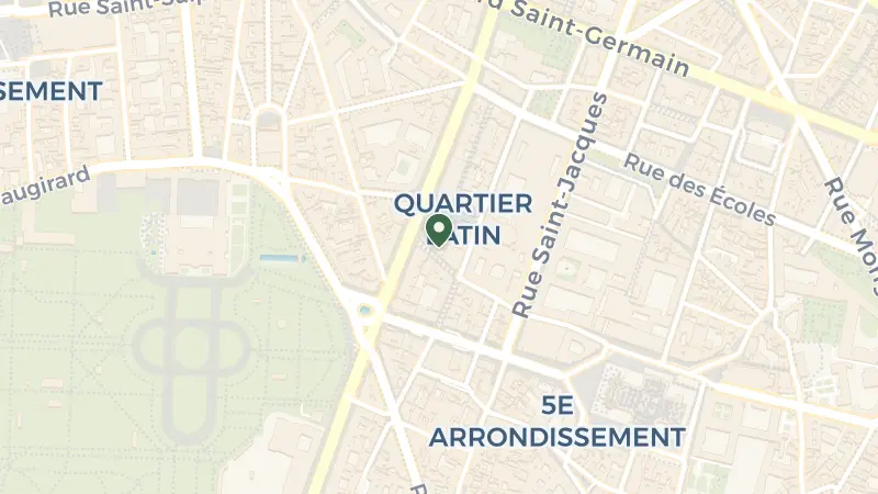 Map of 20 Rue Cujas, 75005 Paris, France