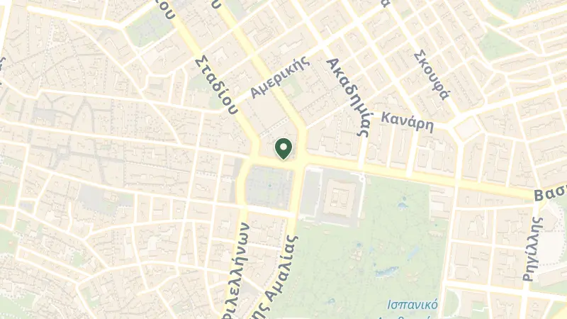 Map of 1 Vasileos Georgiou A, Syntagma Square Str, Athina 105 64, Greece