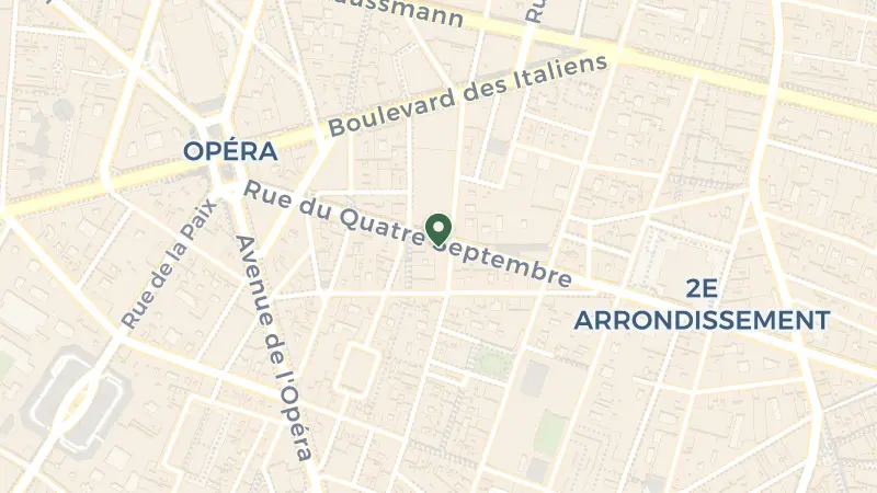 Map of 17 Rue du 4 septembre, 75002 Paris, France
