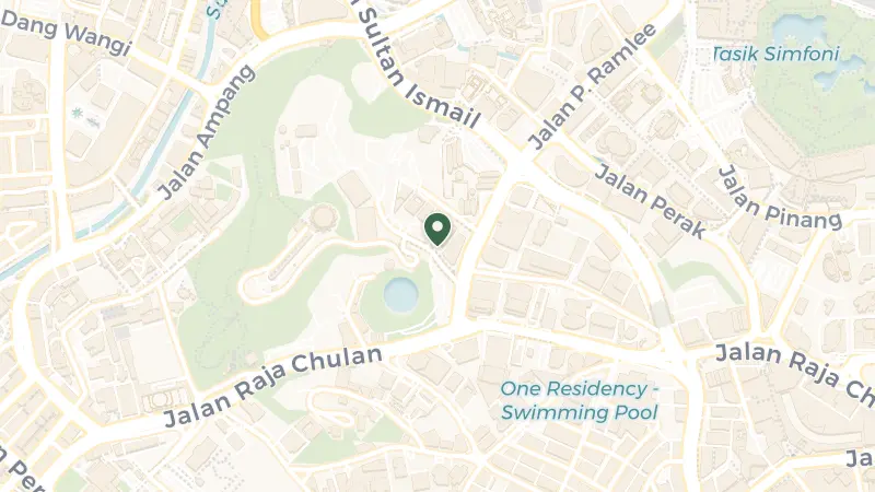 Map of Lorong P. Ramlee Banda, 5, Jalan Puncak, Kuala Lumpur, 50250 Kuala Lumpur, Wilayah Persekutuan Kuala Lumpur, Malaysia