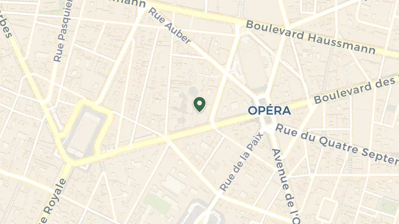 Map of 2 Rue Édouard VII, 75009 Paris, France