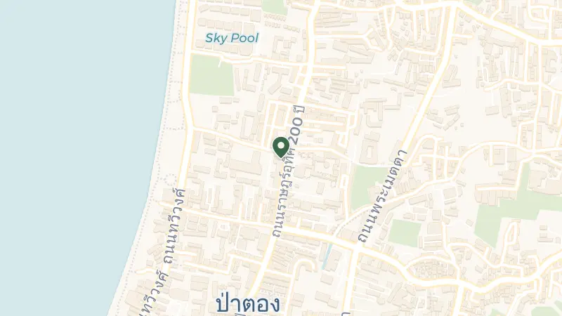 Map of 124 Rat Uthit Song Roi Pi Rd, Tambon Patong, Amphoe Kathu, Chang Wat Phuket 83150, Thailand