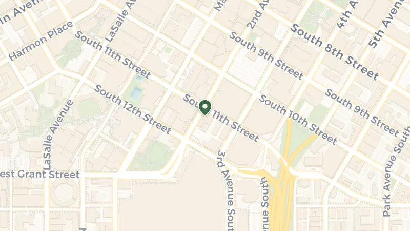 Map of 201 S 11th St, Minneapolis, MN 55403, USA