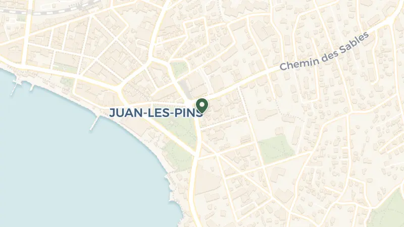 Map of 19 Av. Georges Gallice, 06160 Antibes, France
