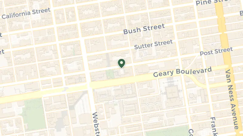 Map of 1625 Post St, San Francisco, CA 94115, USA