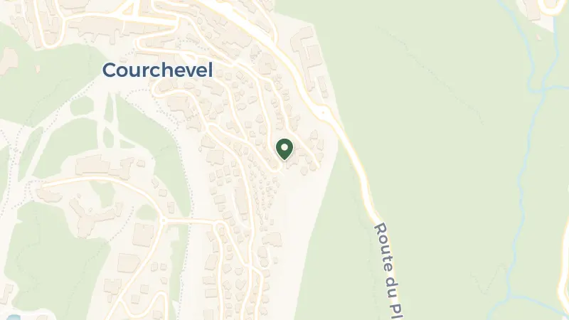 Map of 238 Rue des Clarines, 73120 Courchevel, France