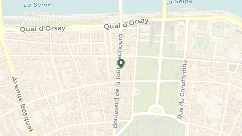 Map of 19 Bd de la Tour-Maubourg, 75007 Paris, France