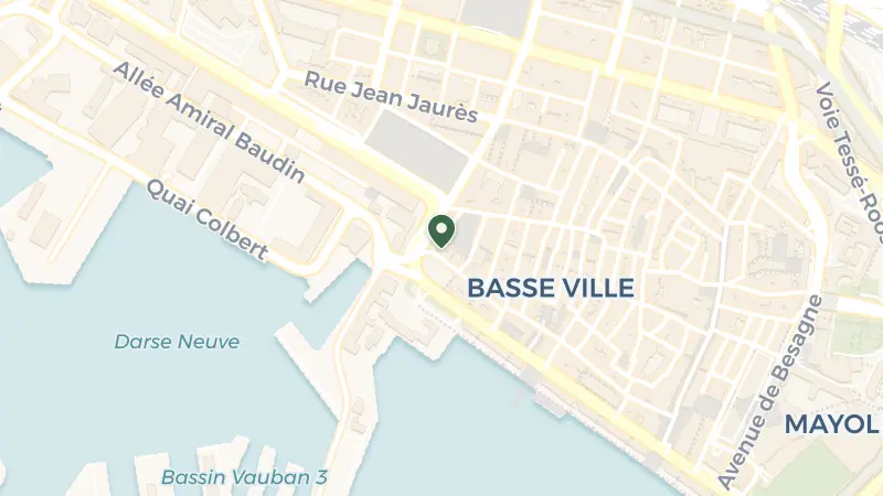 Map of 15 Rue Victor Micholet, 83000 Toulon, France
