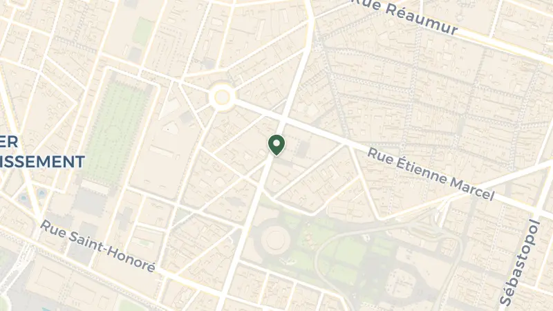 Map of 48 Rue du Louvre, 75001 Paris, France