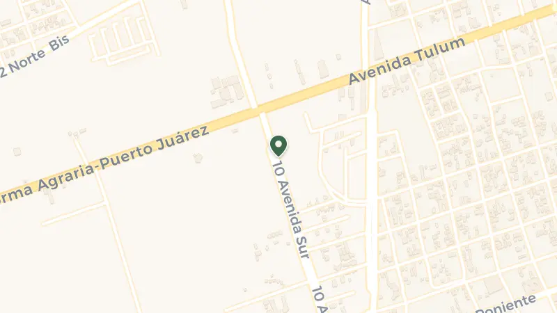 Map of C. 10 Sur Lote 4-ZONA 11, La Veleta, 77760 Tulum, Q.R., Mexico
