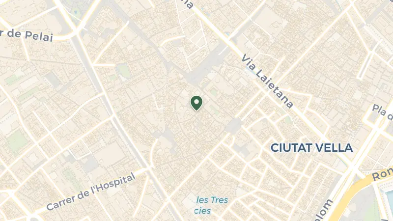 Map of Carrer de Sant Sever, 5, Ciutat Vella, 08002 Barcelona, Spain