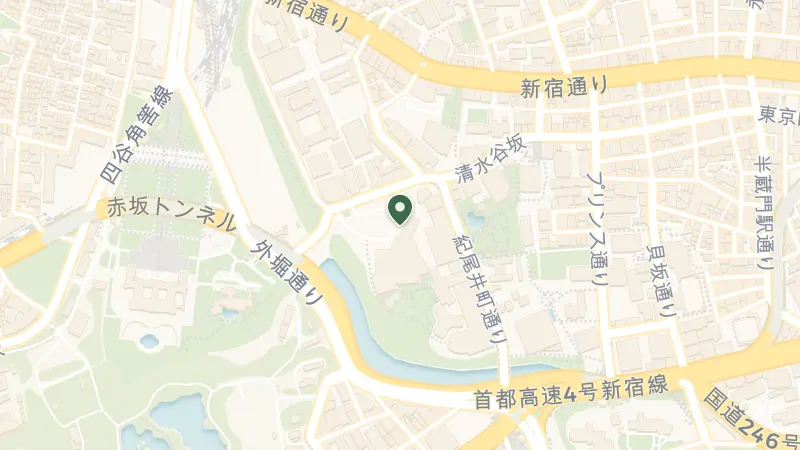 Map of Japan, 〒102-8578 Tokyo, Chiyoda City, Kioichō, 4−１ ホテルニューオータニ ザ・メイン 11＆12階