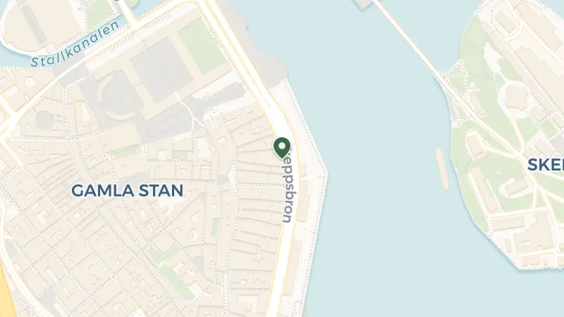 Map of Skeppsbron 12, 111 30 Stockholm, Sweden