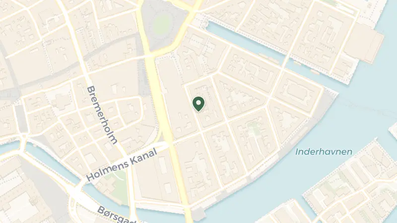 Map of Tordenskjoldsgade 15, 1055 København, Denmark