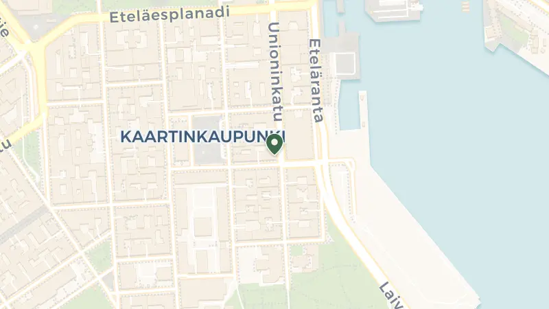 Map of Unioninkatu 14, 00130 Helsinki, Finland