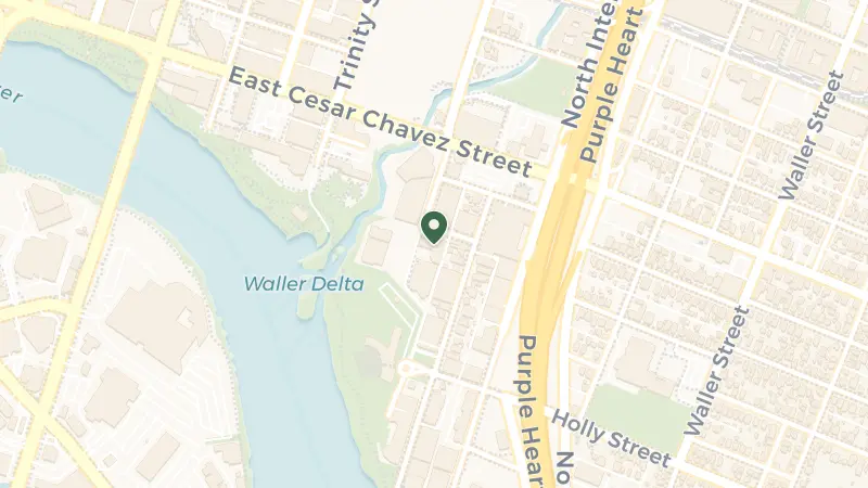Map of 605 Davis St, Austin, TX 78701, USA