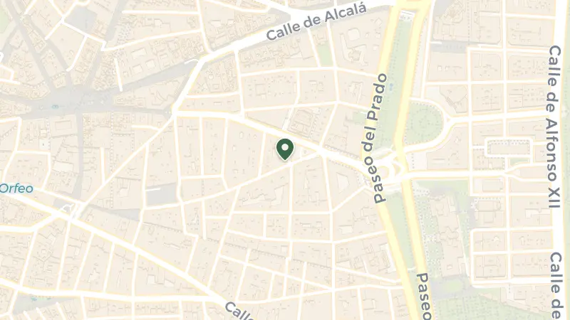 Map of Pl. de las Cortes, 10, Centro, 28014 Madrid, Spain