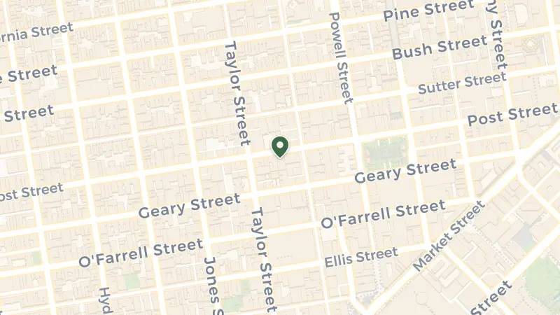 Map of 545 Post St, San Francisco, CA 94102, USA