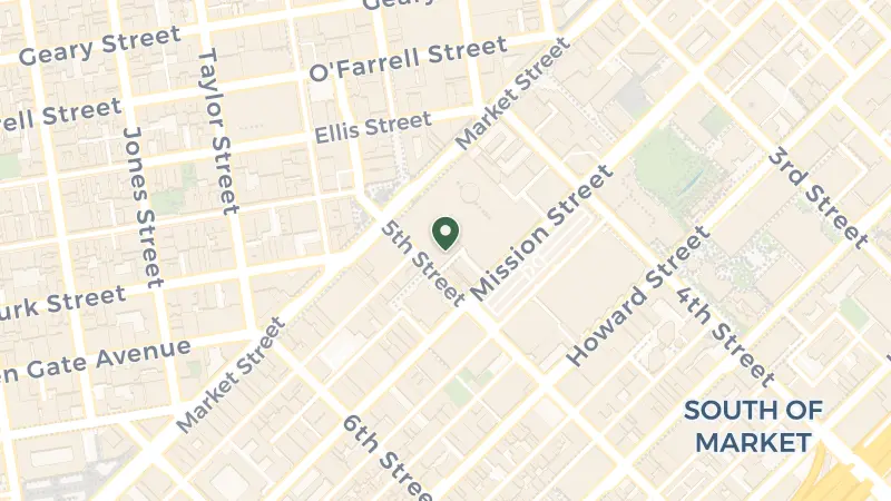 Map of 55 5th St, San Francisco, CA 94103, USA