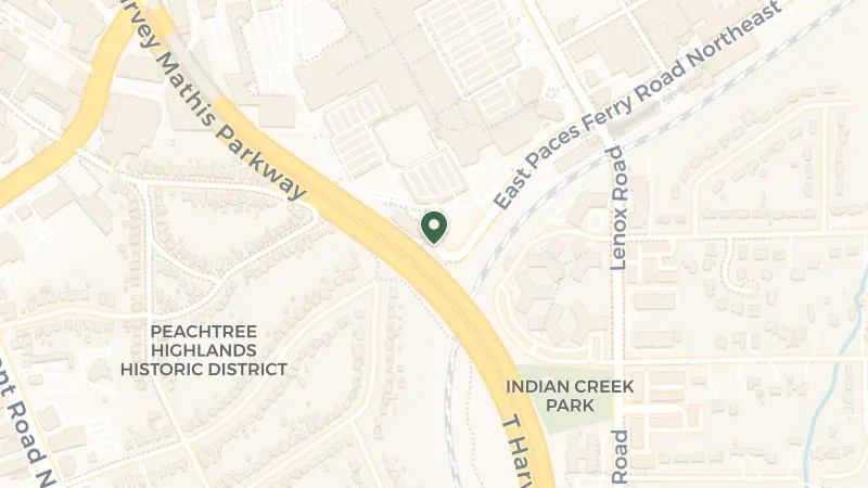 Map of 3301 Lenox Pkwy, Atlanta, GA 30326, USA
