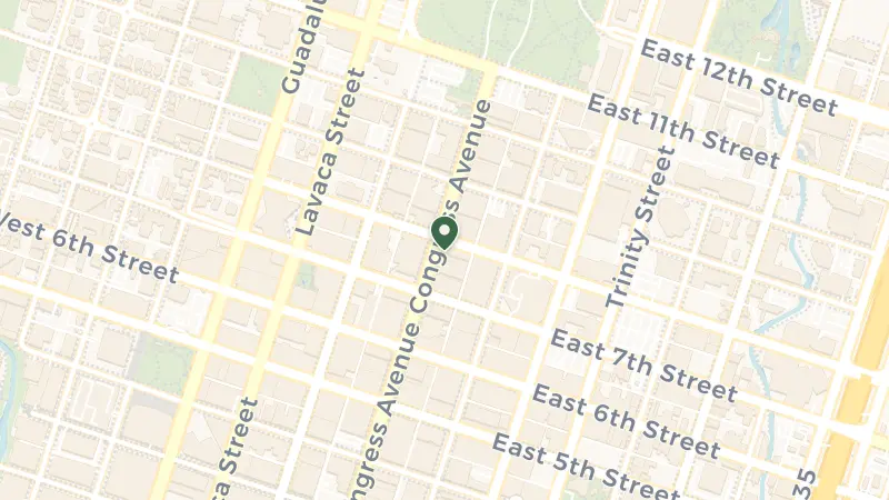 Map of 721 N Congress Ave, Austin, TX 78701, USA